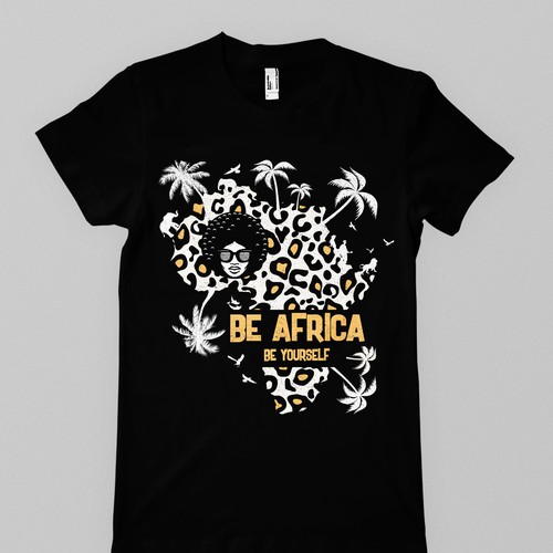 Africa t-shirt with the title 'Be africa design'