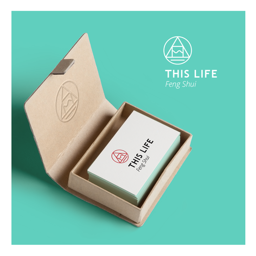 Square logo with the title 'simple and modern logo for This Life Feng Shui'
