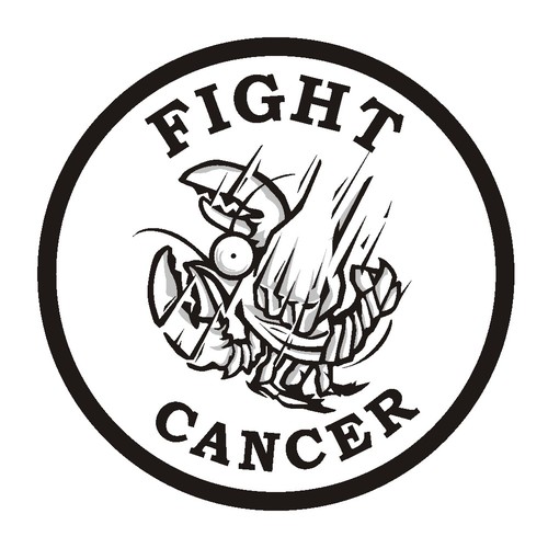 Badge artwork with the title 'Fight Cancer'