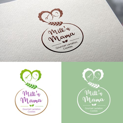 Breastfeeding logo with the title 'Logo For Cookies Brand'