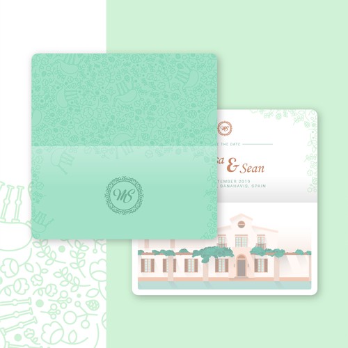 Scottish design with the title 'Invitation for Scottish Couple Wedding'