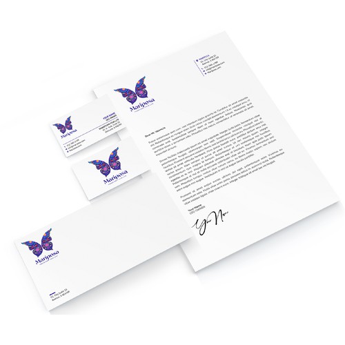 Spiritual brand with the title 'Mariposa'