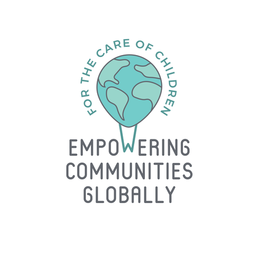 Aqua design with the title 'Logo design for children's non-profit'