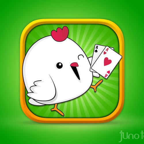 IOS 7 design with the title 'Poker Chicken'