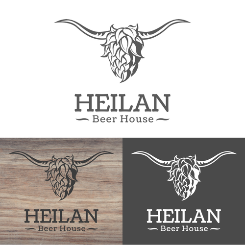 Pub logo with the title 'HEILAN Beer House'