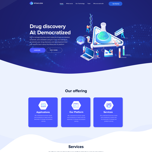 Illustration website with the title 'Creative Web Design'