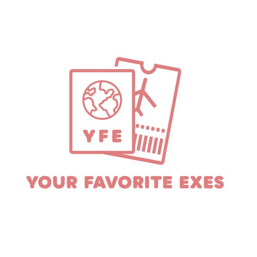 Passport logo with the title 'Your Favorite Exes podcast'