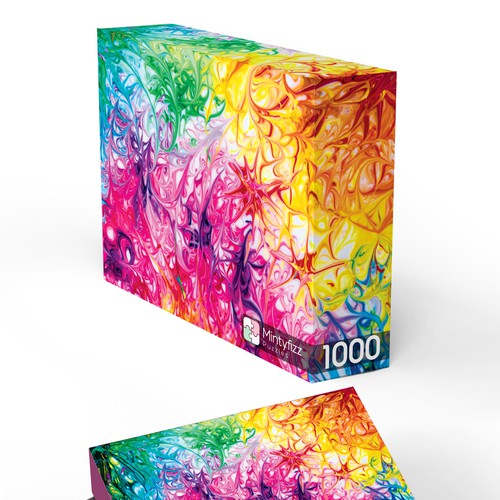 Puzzle design with the title 'puzzle box packaging'
