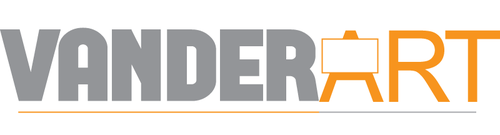 Art gallery logo with the title 'vanderART'