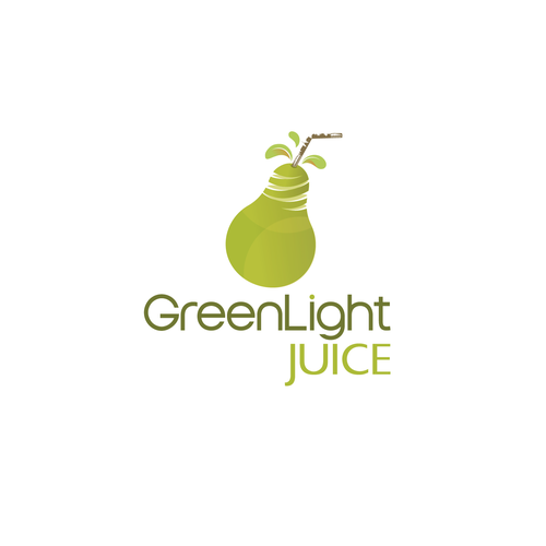 Juice logo with the title 'Create a stunning & creative logo for a 100% organic cold-pressed juice company!'