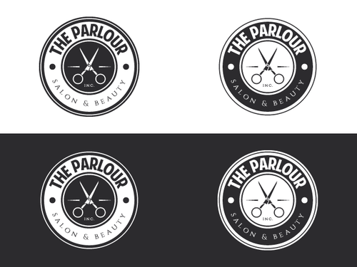 Scissors logo with the title 'Salon & Beauty'