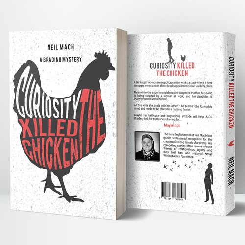 Paperback book cover with the title 'Curiosity Killed The Chicken book cover'