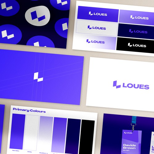 Business design with the title 'Brand Identity Guide | Brand Guidelines | for b2b | Crypto | SaaS | Fiintech | Startup'