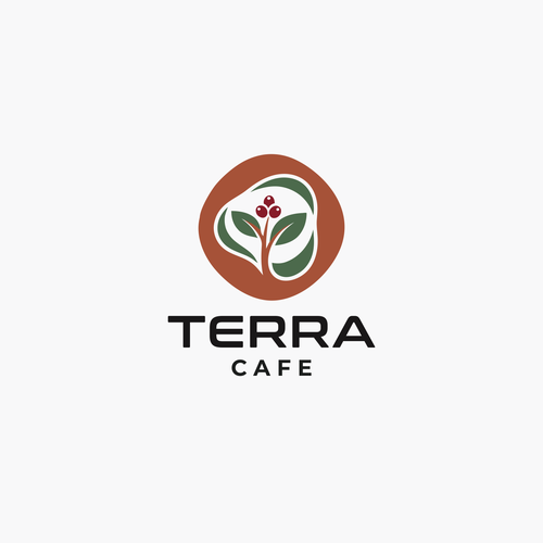 Cafeteria design with the title 'Terra Cafe logo design'