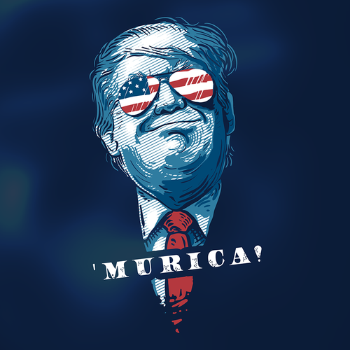Political design with the title ''MURICA!'