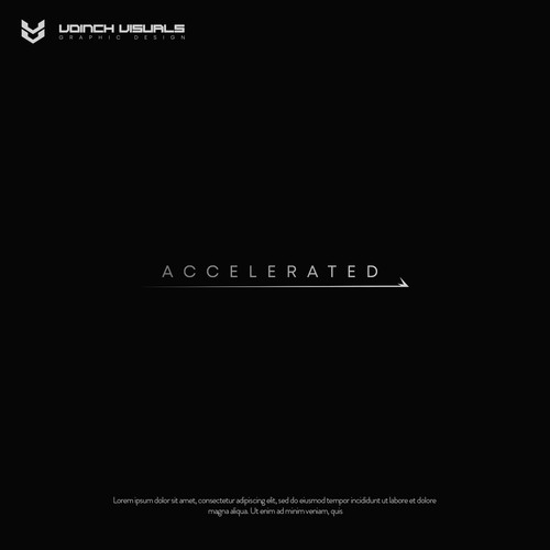 Cyberpunk design with the title 'Logo design for Accelerated'