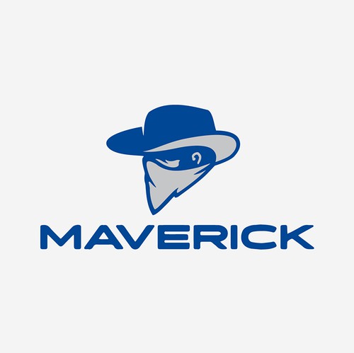 Cowboy hat logo with the title 'Cowboy Logo for Maverick'