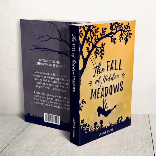 Silhouette book cover with the title 'Create a book cover that captures the highs and lows of life.'