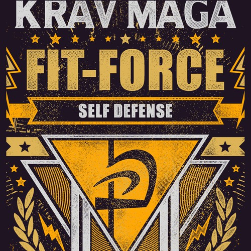 Martial arts t-shirt with the title 't's Design for krav maga apparel'