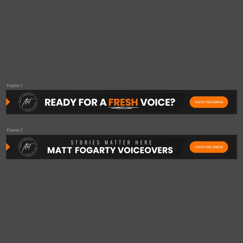 Animated GIF design with the title 'Banner Designs'