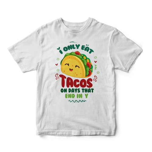 Kids' t-shirt with the title 'tacos'