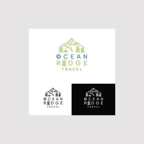 Ocean brand with the title 'Travel Business Logo'