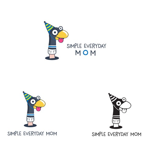 Mother's Day logo with the title 'Simple Everyday Mom logo'
