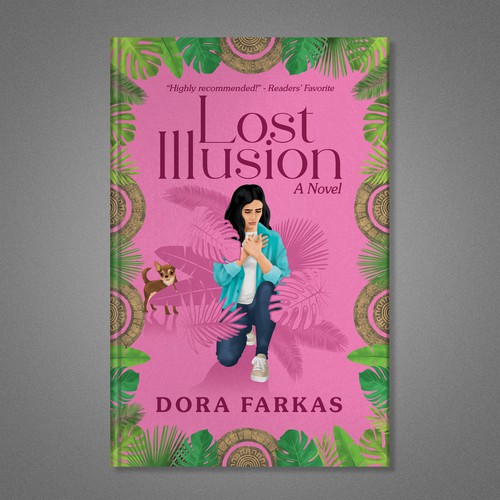 Hand-drawn book cover with the title 'Book Cover Illustration and Design'