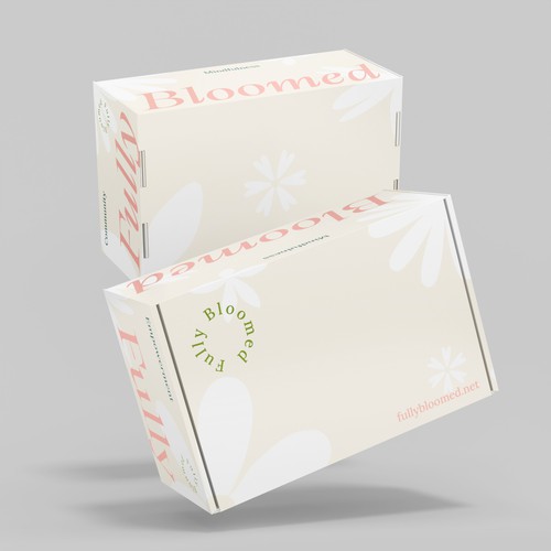 Girly packaging with the title 'Fully Bloomed'