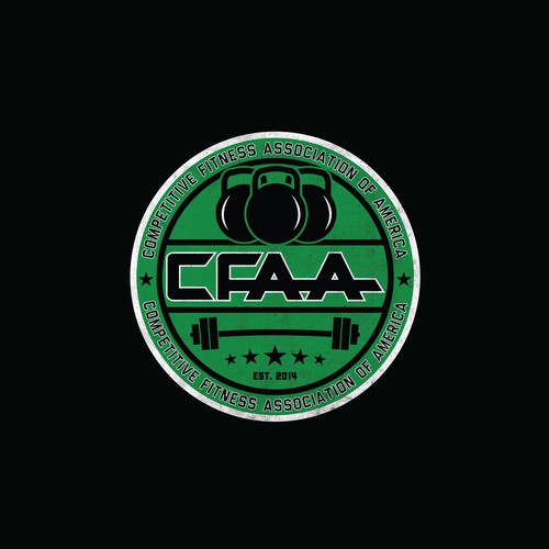 Athlete logo with the title 'CFAA'