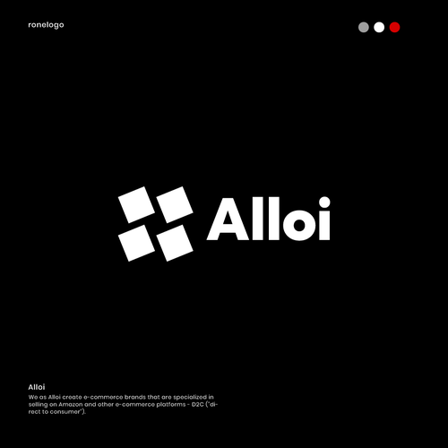 Solid design with the title 'Logo Design Proposal for Alloi.'