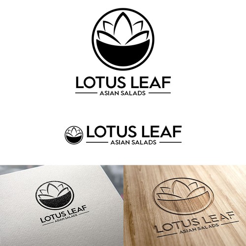 Salad design with the title 'Modern logo concept for restaurant'