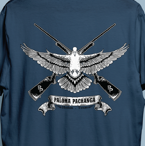 Hunter design with the title 'Paloma Pachanga'