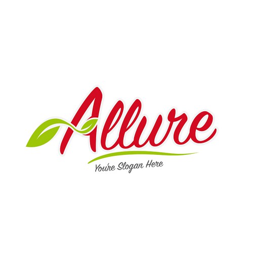 Juice logo with the title 'Allure logo '