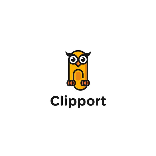 Clip design with the title 'Cartoon logo for Clipport'