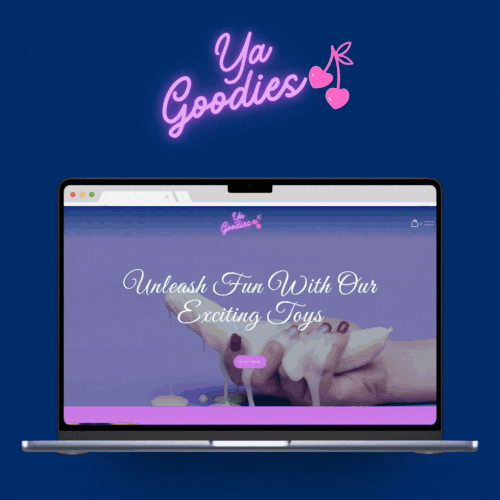 Design with the title 'YaGoodies Website'