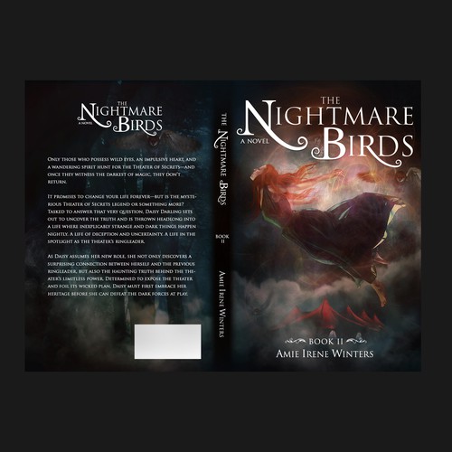 Owl book cover with the title 'Nightmare Birds'