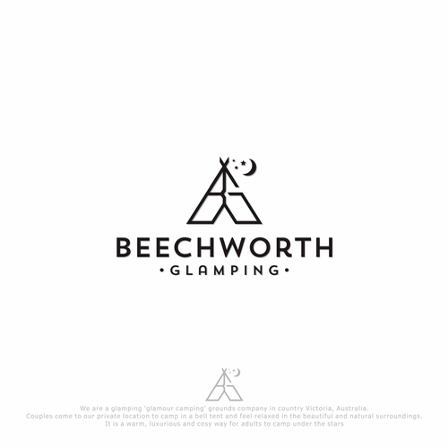 camping tent logo