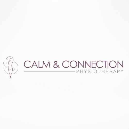 Physiotherapy logo with the title 'Logo for Calm & Connection'