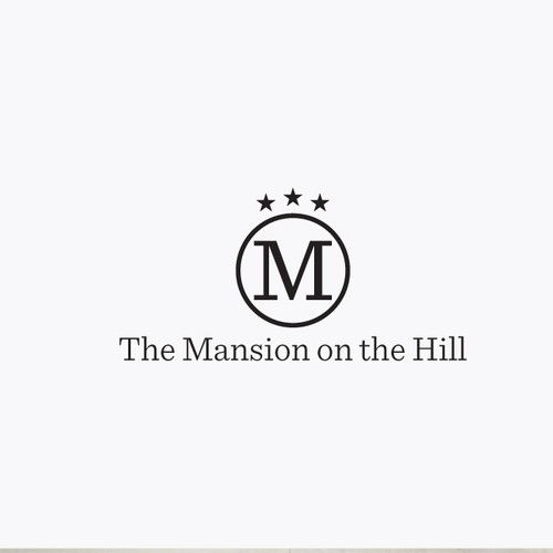 Road trip logo with the title 'The Mansion on the Hill'