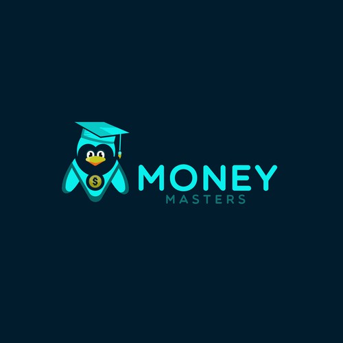 Penguin brand with the title 'FINANCIAL MASCOT'