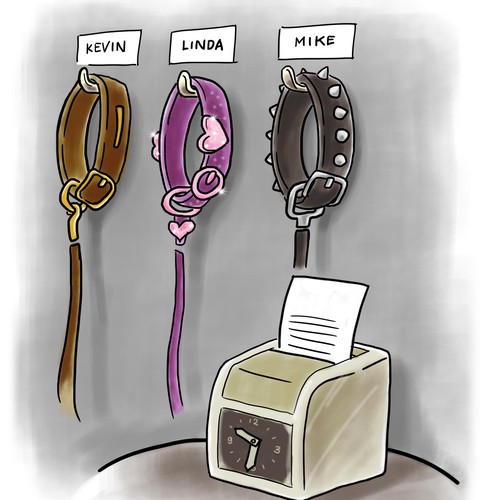 Comic artwork with the title 'Community Contest: ‘Life of an Entrepreneur’ Cartoons & Memes!'