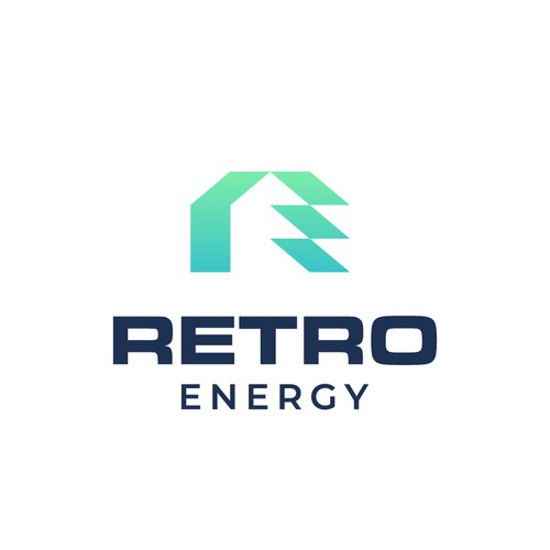 Green energy logo with the title 'RETRO ENERGY'