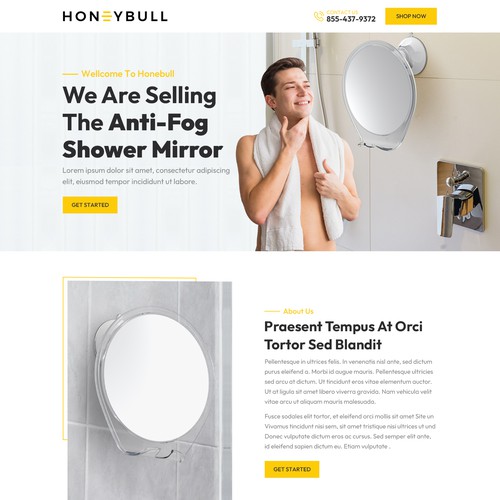 Mirror design with the title 'New design for Amazon Product Design'