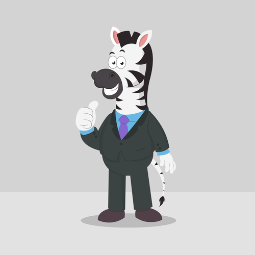 Zebra design with the title ' zebra minimalist'