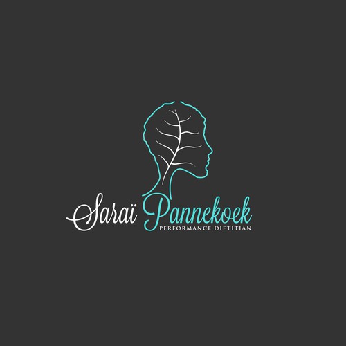 Diet logo with the title 'Leaf Girl Logo Design'