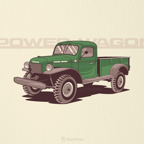 Truck illustration with the title 'Truck Illustration'