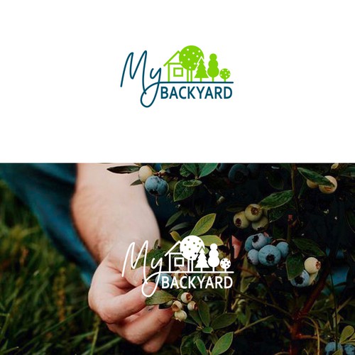 Landscape design with the title 'MyBackyard'