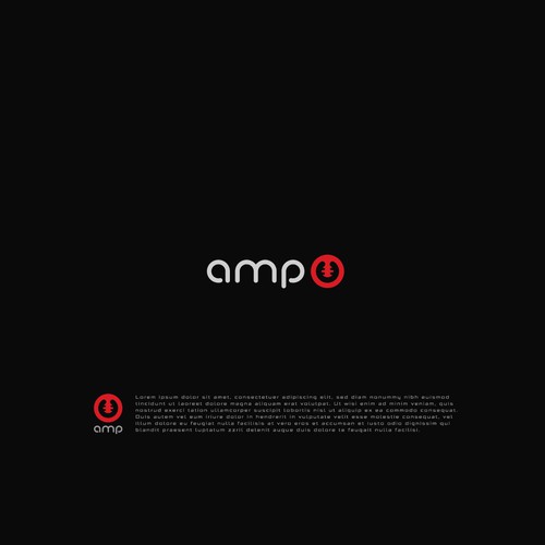 Mouth design with the title 'amp u logo'