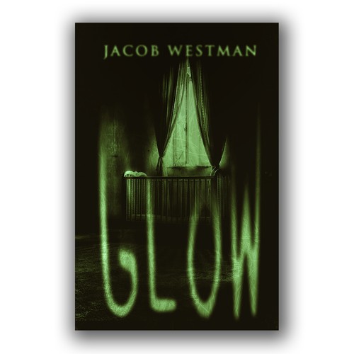 Horror book cover with the title 'Glow'